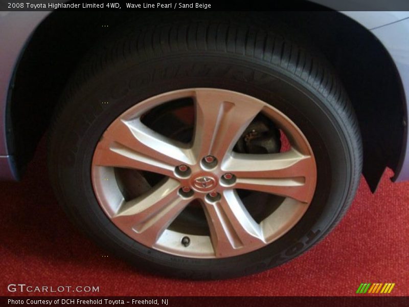 Wave Line Pearl / Sand Beige 2008 Toyota Highlander Limited 4WD