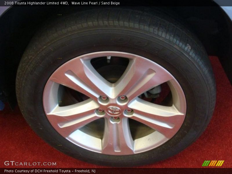 Wave Line Pearl / Sand Beige 2008 Toyota Highlander Limited 4WD
