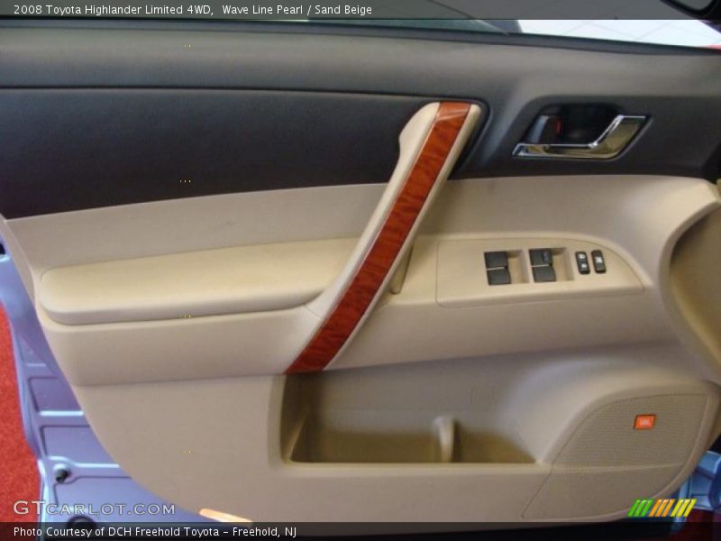 Wave Line Pearl / Sand Beige 2008 Toyota Highlander Limited 4WD