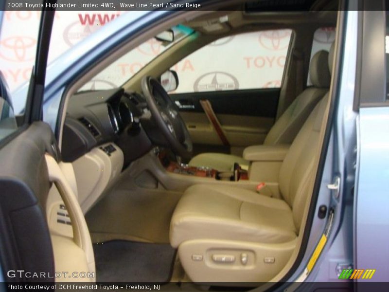 Wave Line Pearl / Sand Beige 2008 Toyota Highlander Limited 4WD