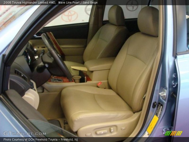Wave Line Pearl / Sand Beige 2008 Toyota Highlander Limited 4WD