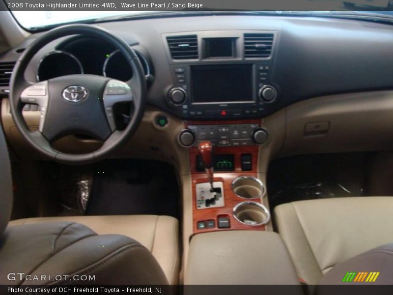 Wave Line Pearl / Sand Beige 2008 Toyota Highlander Limited 4WD
