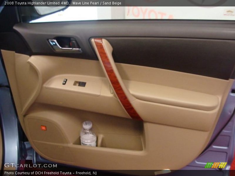 Wave Line Pearl / Sand Beige 2008 Toyota Highlander Limited 4WD