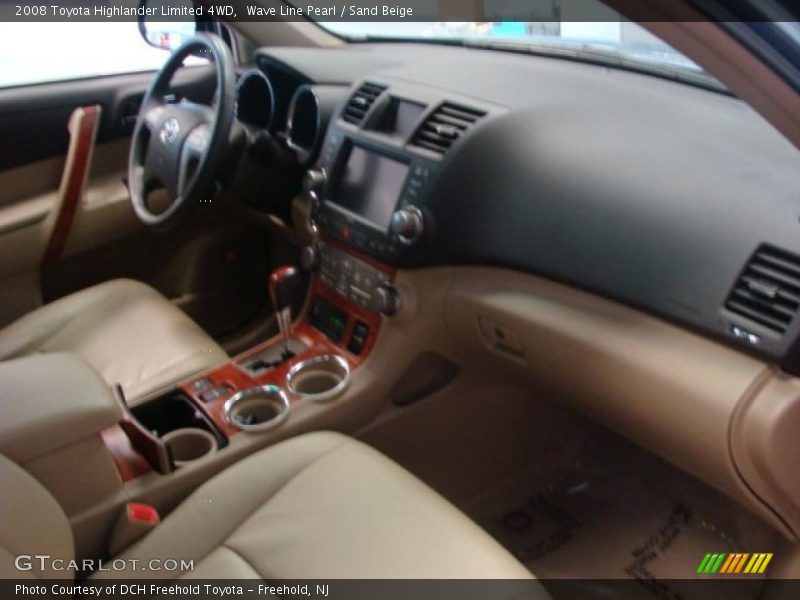 Wave Line Pearl / Sand Beige 2008 Toyota Highlander Limited 4WD