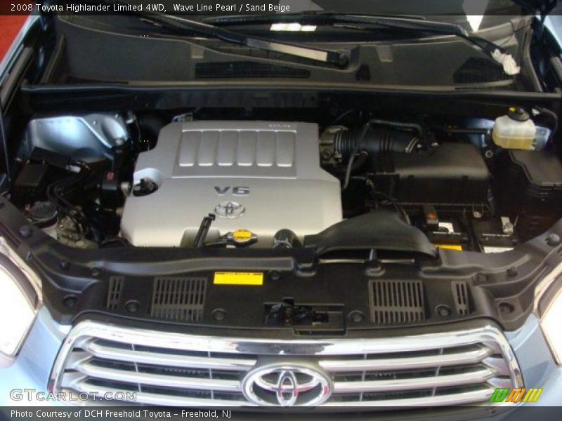 Wave Line Pearl / Sand Beige 2008 Toyota Highlander Limited 4WD
