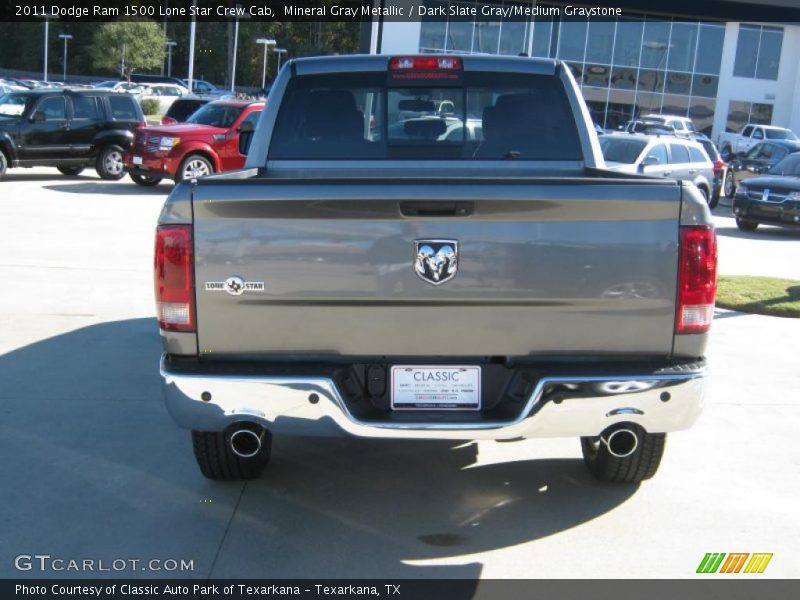 Mineral Gray Metallic / Dark Slate Gray/Medium Graystone 2011 Dodge Ram 1500 Lone Star Crew Cab