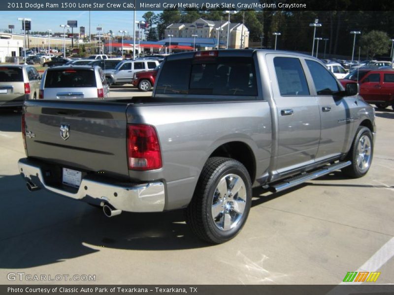 Mineral Gray Metallic / Dark Slate Gray/Medium Graystone 2011 Dodge Ram 1500 Lone Star Crew Cab