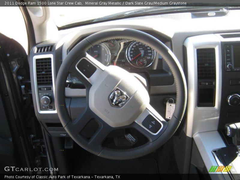 Mineral Gray Metallic / Dark Slate Gray/Medium Graystone 2011 Dodge Ram 1500 Lone Star Crew Cab