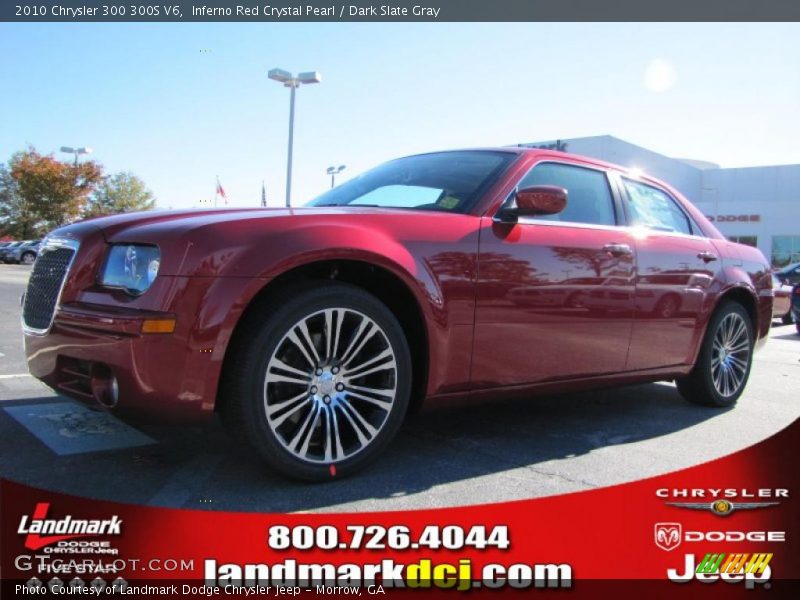 Inferno Red Crystal Pearl / Dark Slate Gray 2010 Chrysler 300 300S V6