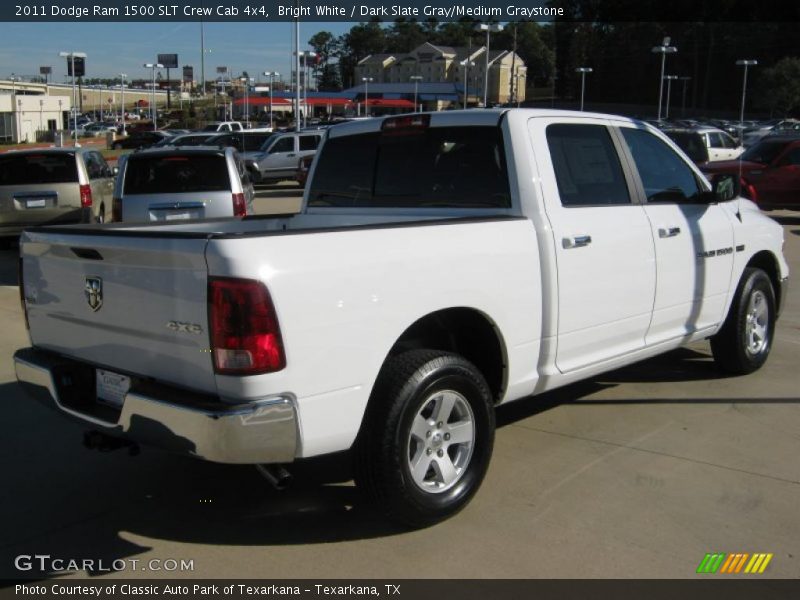 Bright White / Dark Slate Gray/Medium Graystone 2011 Dodge Ram 1500 SLT Crew Cab 4x4