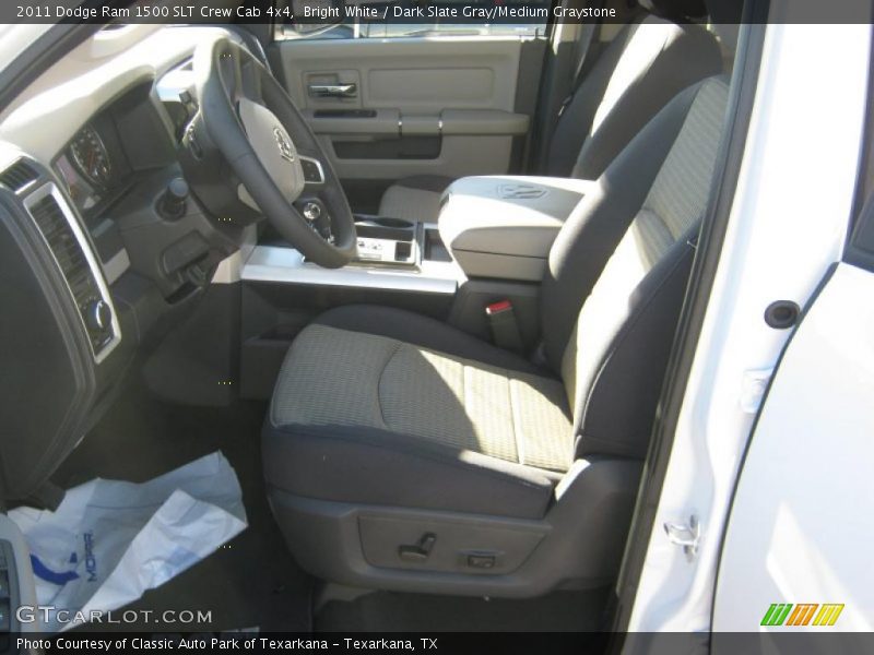 Bright White / Dark Slate Gray/Medium Graystone 2011 Dodge Ram 1500 SLT Crew Cab 4x4