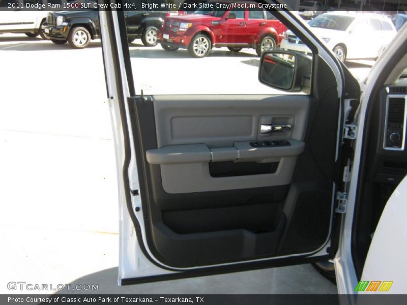 Bright White / Dark Slate Gray/Medium Graystone 2011 Dodge Ram 1500 SLT Crew Cab 4x4