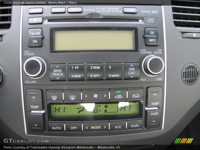 Ebony Black / Black 2008 Hyundai Azera Limited