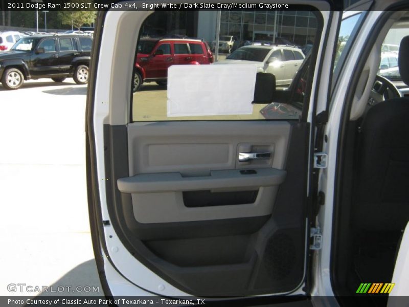Bright White / Dark Slate Gray/Medium Graystone 2011 Dodge Ram 1500 SLT Crew Cab 4x4