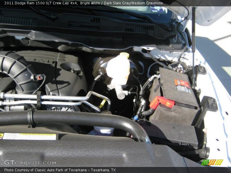 Bright White / Dark Slate Gray/Medium Graystone 2011 Dodge Ram 1500 SLT Crew Cab 4x4
