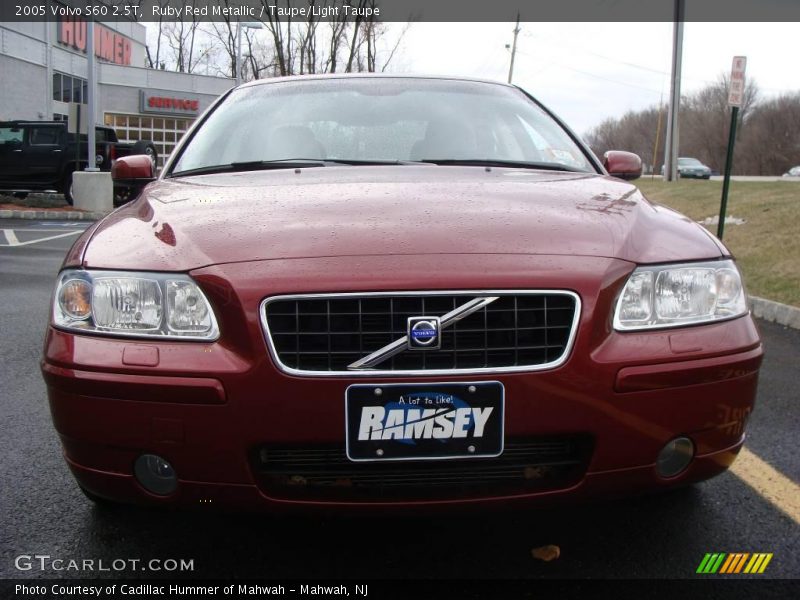 Ruby Red Metallic / Taupe/Light Taupe 2005 Volvo S60 2.5T