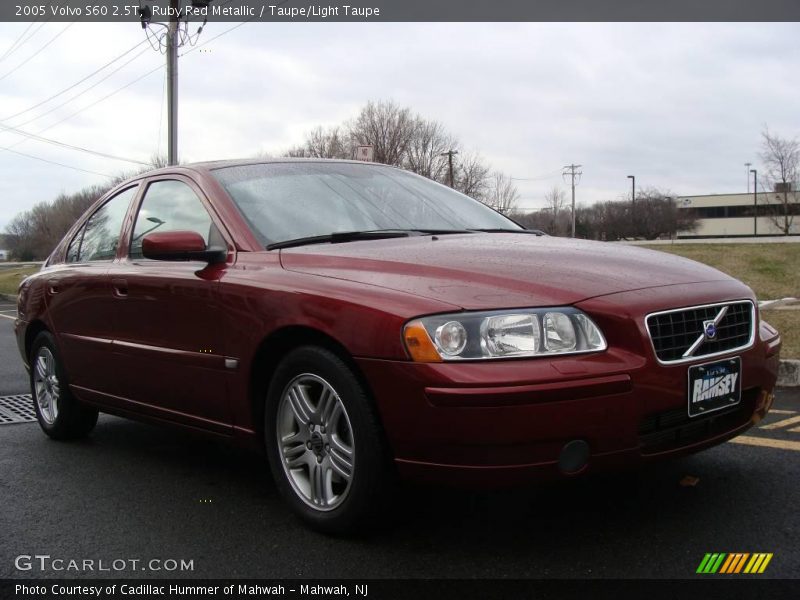 Ruby Red Metallic / Taupe/Light Taupe 2005 Volvo S60 2.5T