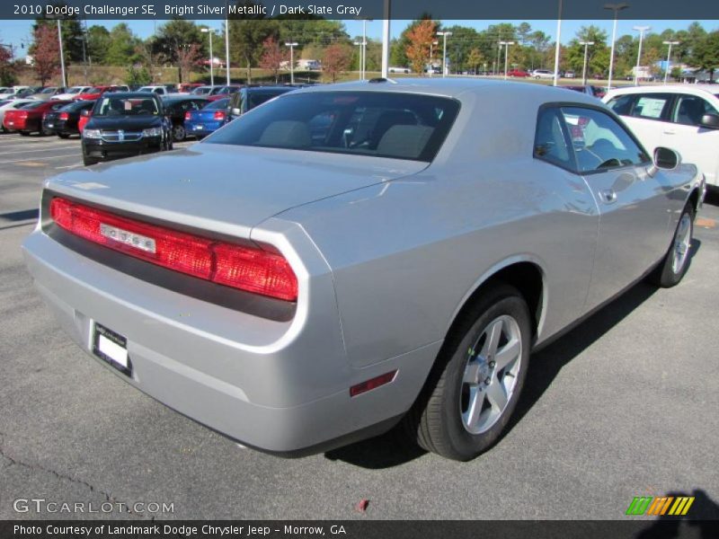 Bright Silver Metallic / Dark Slate Gray 2010 Dodge Challenger SE