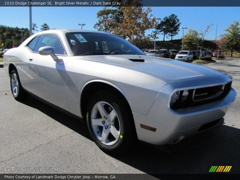 Bright Silver Metallic / Dark Slate Gray 2010 Dodge Challenger SE