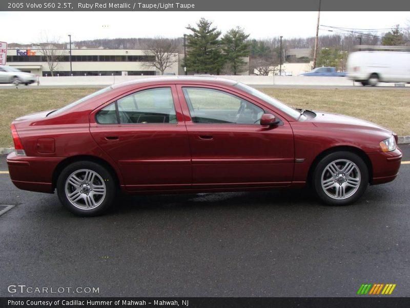 Ruby Red Metallic / Taupe/Light Taupe 2005 Volvo S60 2.5T