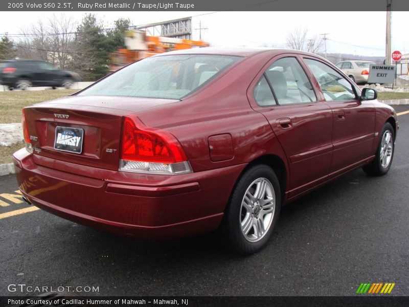 Ruby Red Metallic / Taupe/Light Taupe 2005 Volvo S60 2.5T