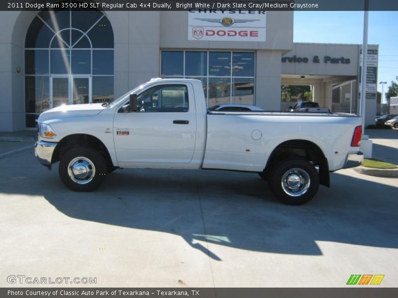 Bright White / Dark Slate Gray/Medium Graystone 2011 Dodge Ram 3500 HD SLT Regular Cab 4x4 Dually