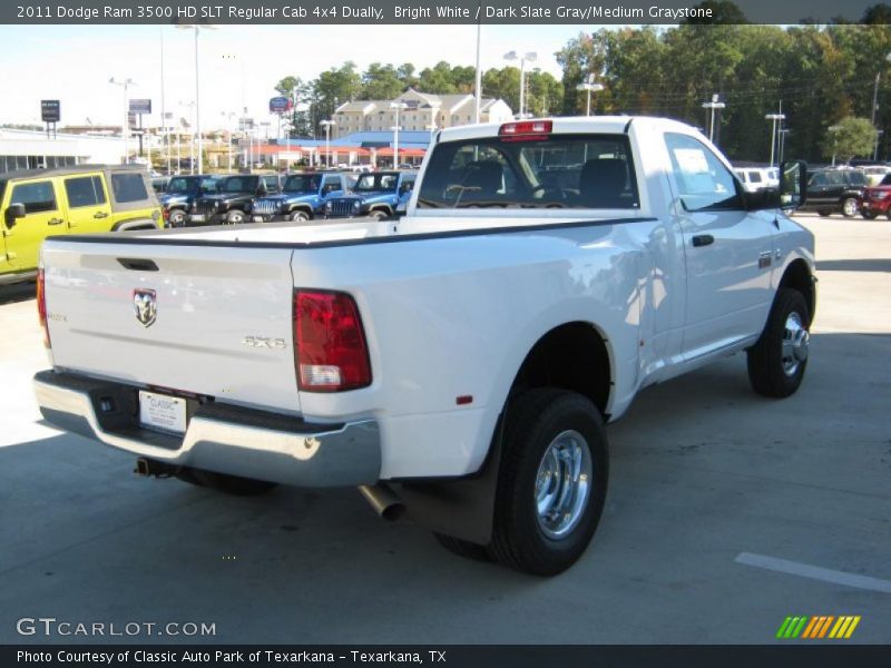 Bright White / Dark Slate Gray/Medium Graystone 2011 Dodge Ram 3500 HD SLT Regular Cab 4x4 Dually