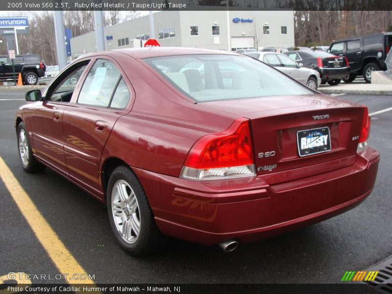 Ruby Red Metallic / Taupe/Light Taupe 2005 Volvo S60 2.5T