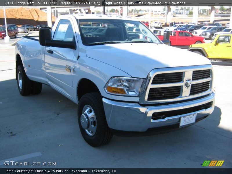 Bright White / Dark Slate Gray/Medium Graystone 2011 Dodge Ram 3500 HD SLT Regular Cab 4x4 Dually