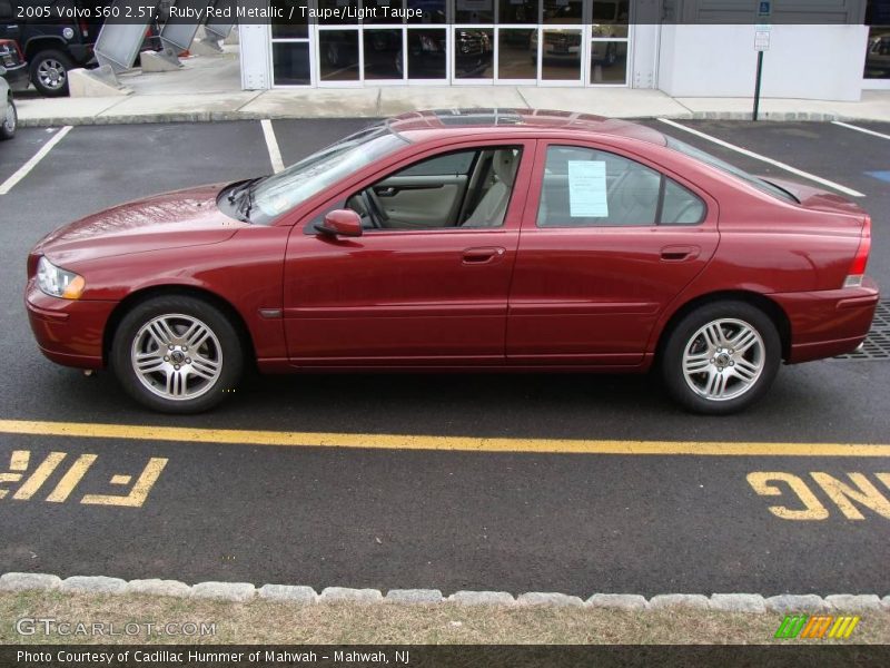 Ruby Red Metallic / Taupe/Light Taupe 2005 Volvo S60 2.5T
