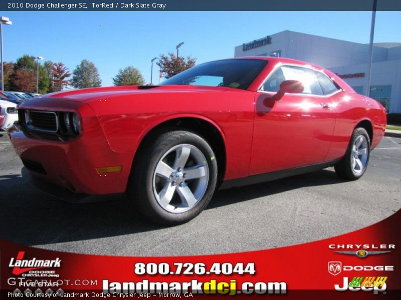 TorRed / Dark Slate Gray 2010 Dodge Challenger SE