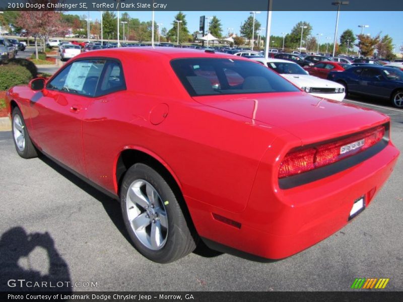 TorRed / Dark Slate Gray 2010 Dodge Challenger SE