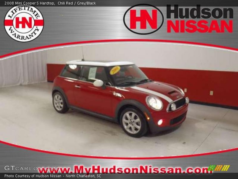Chili Red / Grey/Black 2008 Mini Cooper S Hardtop