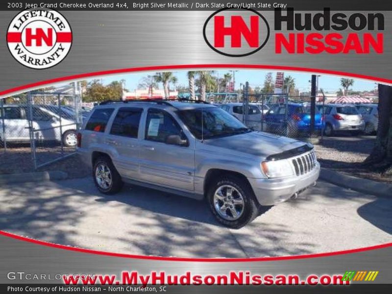 Bright Silver Metallic / Dark Slate Gray/Light Slate Gray 2003 Jeep Grand Cherokee Overland 4x4