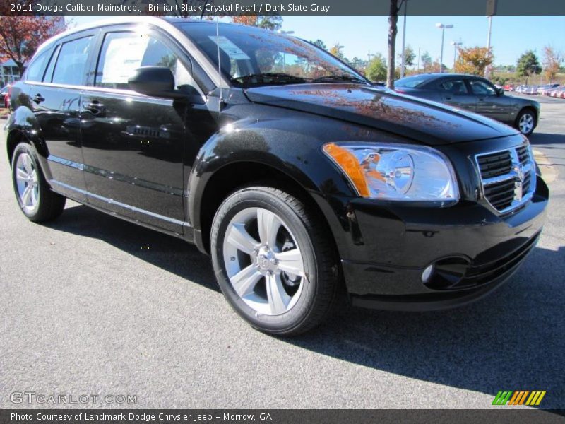 Brilliant Black Crystal Pearl / Dark Slate Gray 2011 Dodge Caliber Mainstreet