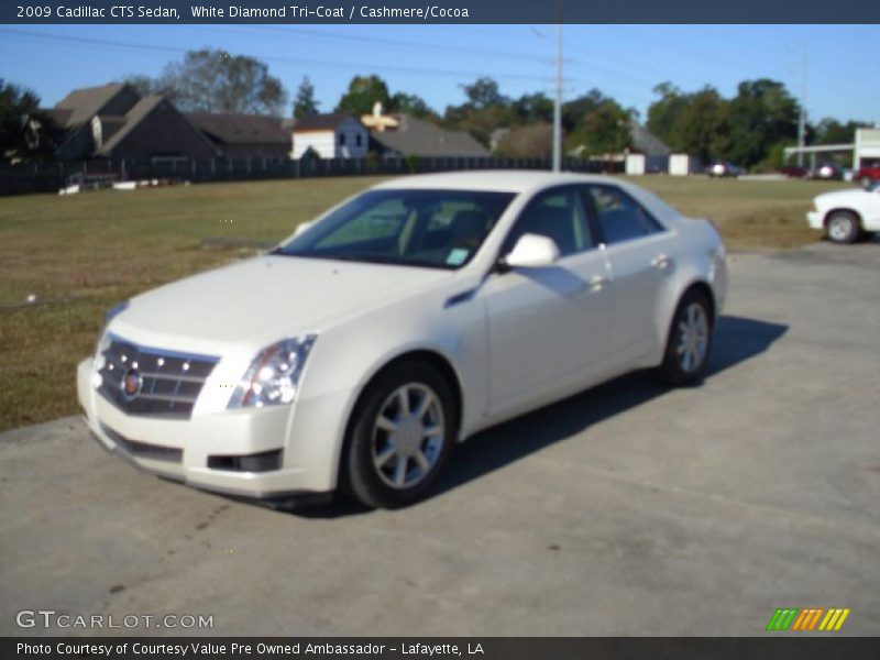 White Diamond Tri-Coat / Cashmere/Cocoa 2009 Cadillac CTS Sedan