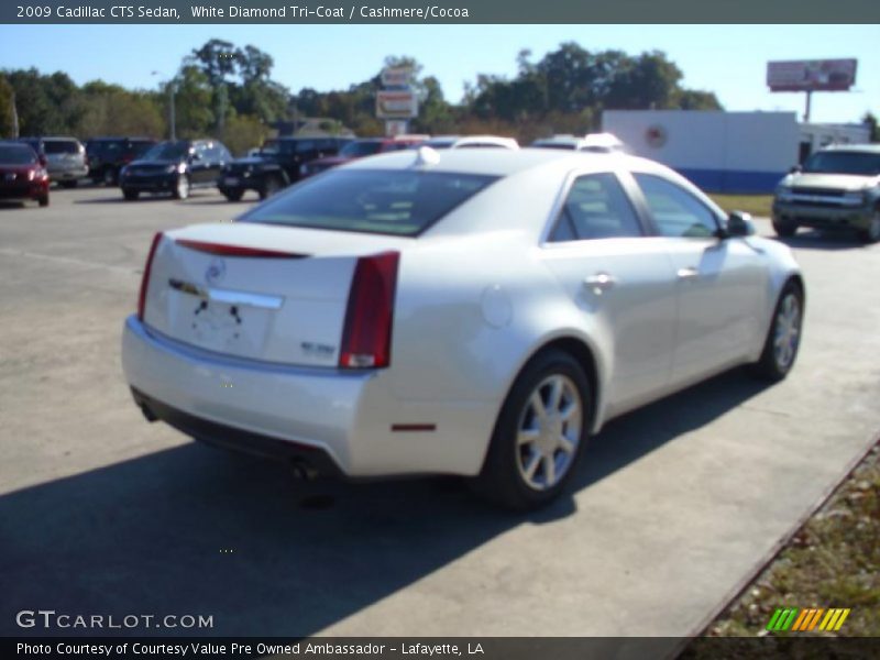 White Diamond Tri-Coat / Cashmere/Cocoa 2009 Cadillac CTS Sedan