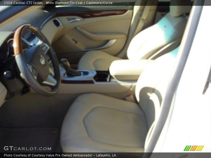 White Diamond Tri-Coat / Cashmere/Cocoa 2009 Cadillac CTS Sedan