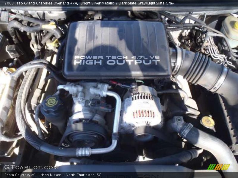 Bright Silver Metallic / Dark Slate Gray/Light Slate Gray 2003 Jeep Grand Cherokee Overland 4x4
