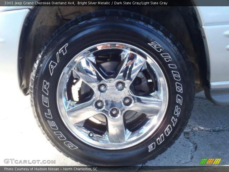 Bright Silver Metallic / Dark Slate Gray/Light Slate Gray 2003 Jeep Grand Cherokee Overland 4x4