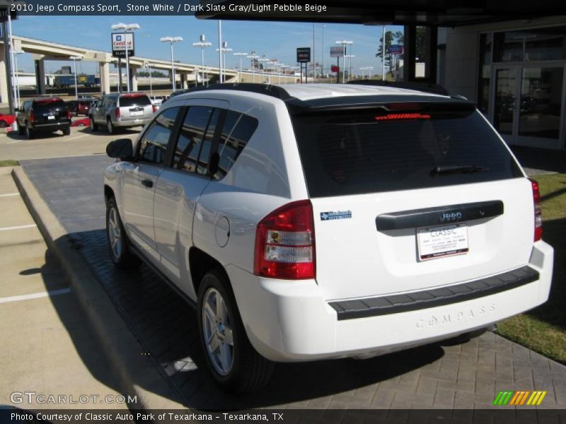 Stone White / Dark Slate Gray/Light Pebble Beige 2010 Jeep Compass Sport