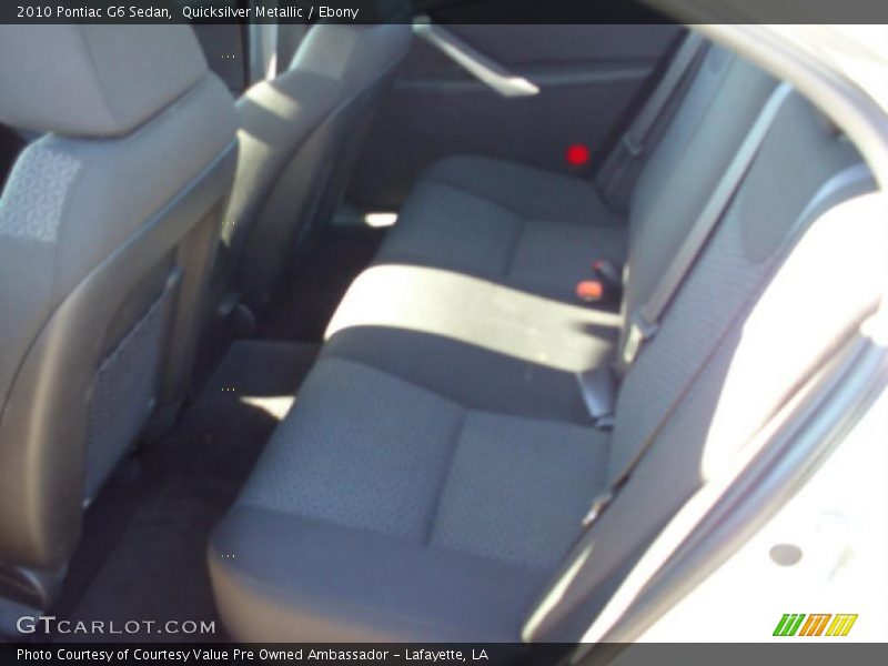 Quicksilver Metallic / Ebony 2010 Pontiac G6 Sedan