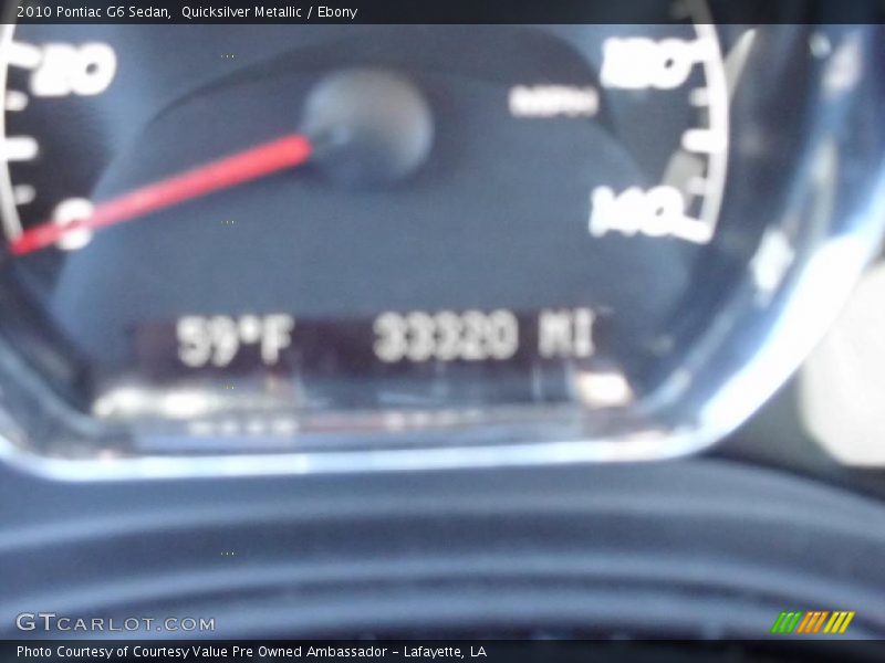 Quicksilver Metallic / Ebony 2010 Pontiac G6 Sedan