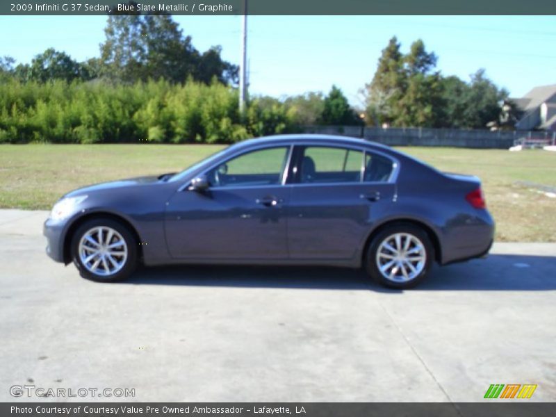 Blue Slate Metallic / Graphite 2009 Infiniti G 37 Sedan