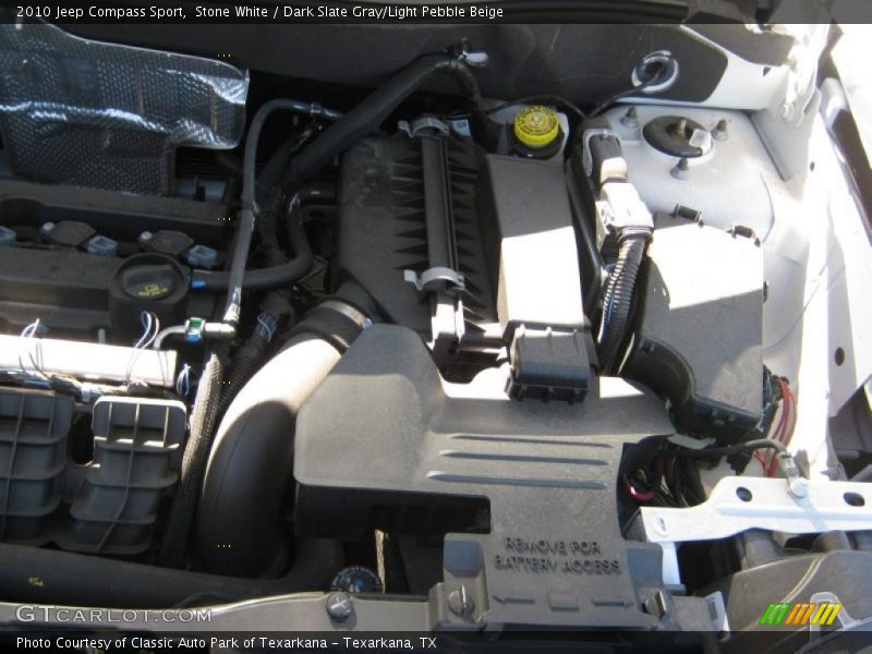 Stone White / Dark Slate Gray/Light Pebble Beige 2010 Jeep Compass Sport