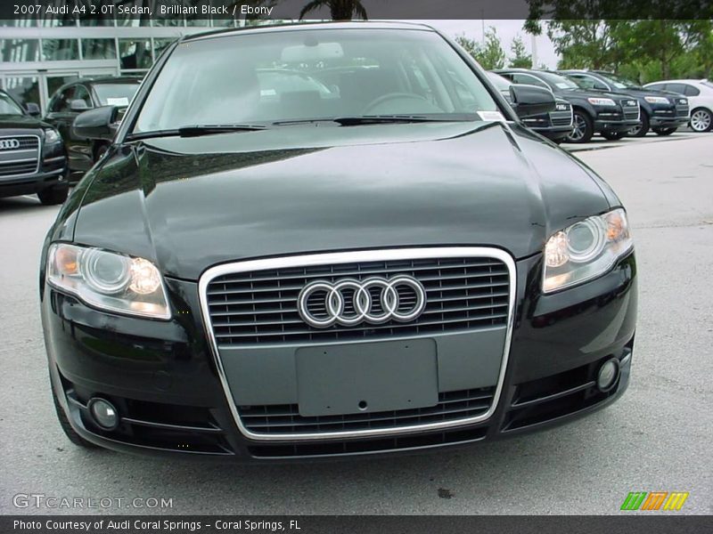 Brilliant Black / Ebony 2007 Audi A4 2.0T Sedan