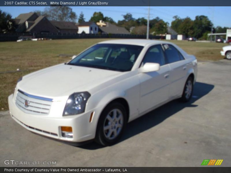 White Diamond / Light Gray/Ebony 2007 Cadillac CTS Sedan