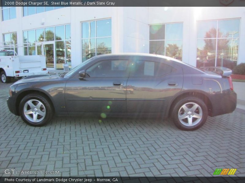 Steel Blue Metallic / Dark Slate Gray 2008 Dodge Charger SE