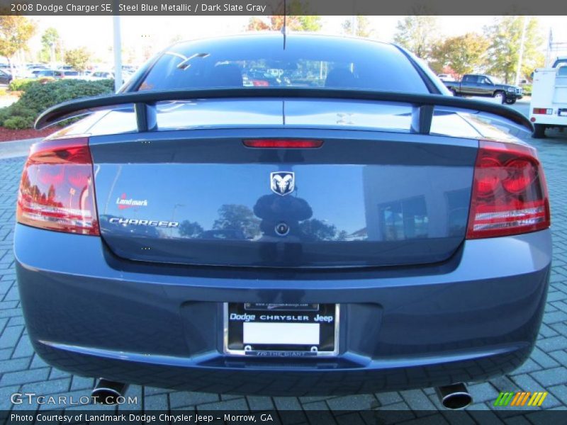 Steel Blue Metallic / Dark Slate Gray 2008 Dodge Charger SE
