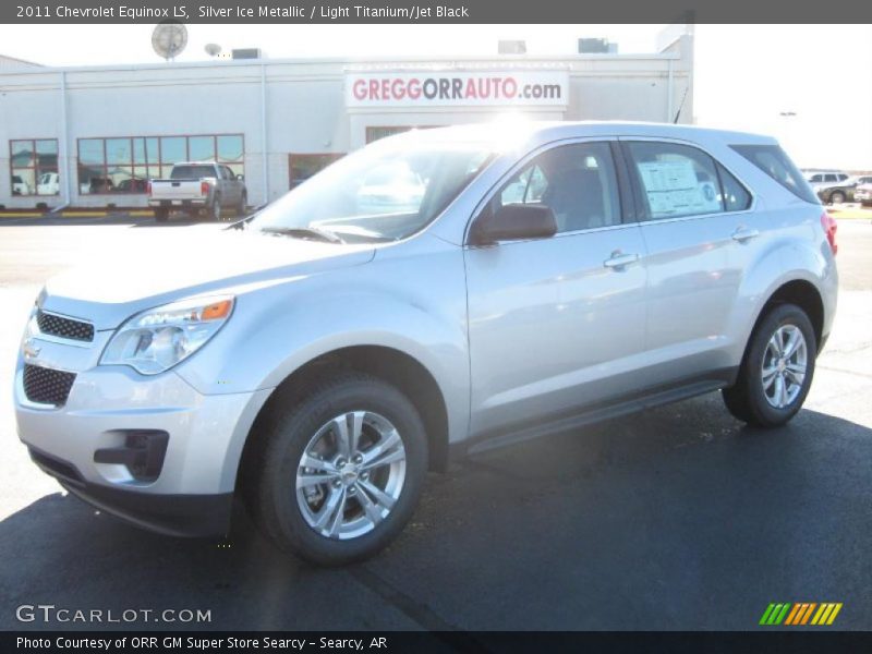 Silver Ice Metallic / Light Titanium/Jet Black 2011 Chevrolet Equinox LS